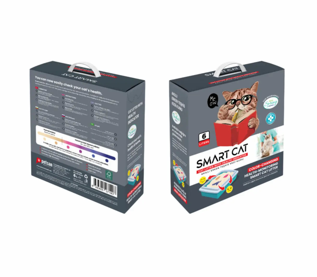 Бентонит SmartCat 6L - Ph индикатор